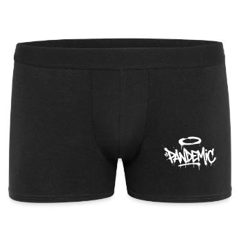 Pandemic Graffiti Halo Print - Men's Boxer Shorts - black - Front