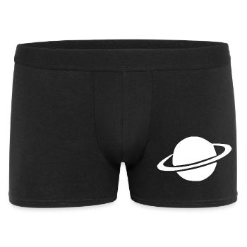 Weltraum Astronaut Geschenk - Männer Boxer Shorts - Schwarz - Vorne