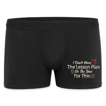 Pas d’humour de classe sans plan de cours - Boxer Homme - noir - Devant