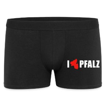 I love Pfalz Rheinland-Pfalz - Männer Boxer Shorts - Schwarz - Vorne