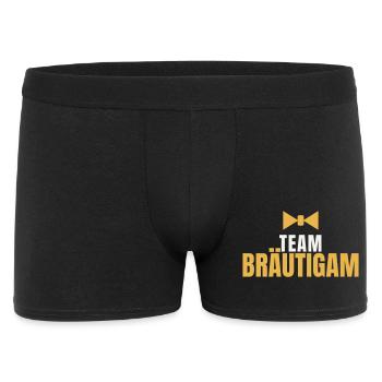 Team Braeutigam JGA Junggesellenabschied Groom - Männer Boxer Shorts - Schwarz - Vorne