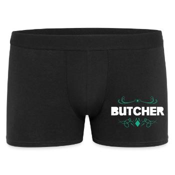 Butcher Flair Vintage Font - Men's Boxer Shorts - black - Front