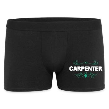 Carpenter Ornament Wood Crafts - Men's Boxer Shorts - black - Front
