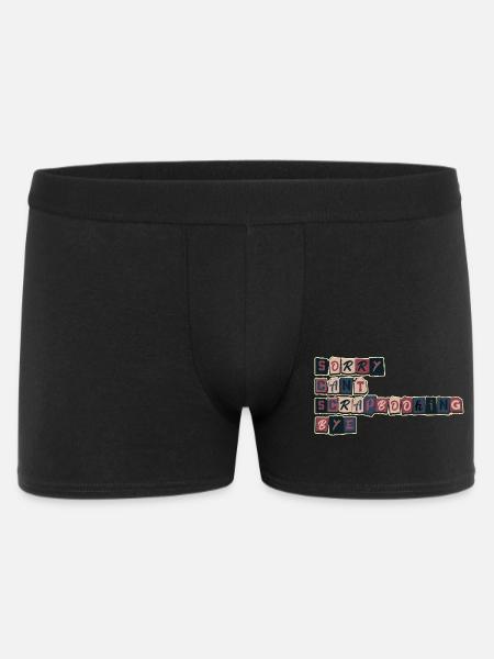 Sorry no time scrapbooking - Men's Boxer Shorts - black