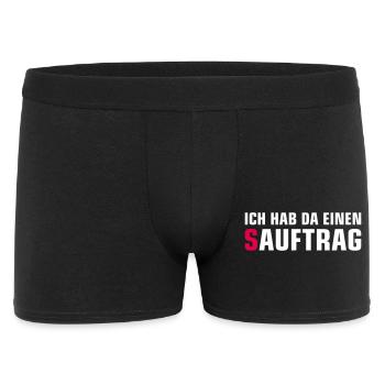 Single Status Minimalist T-Shirt - Männer Boxer Shorts - Schwarz - Vorne