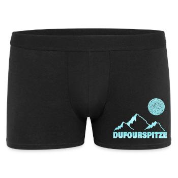 Bergsport dufourspitze - Männer Boxer Shorts - Schwarz - Vorne