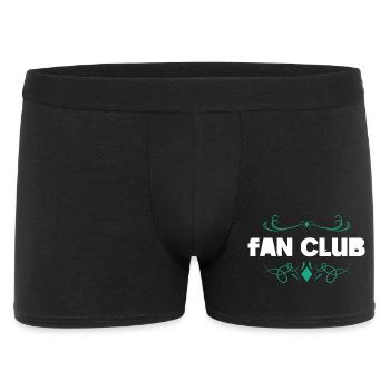 Ornement FAN CLUB avec vrilles - Boxer Homme - noir - Devant