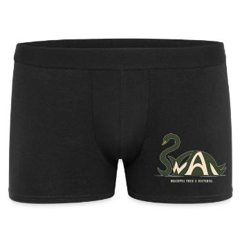 SWAN – Swan et jeux de mots - Boxer Homme - noir - Devant