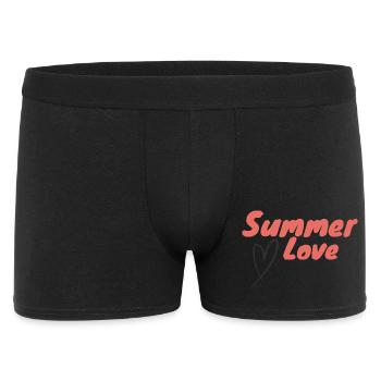 Summer Love Script Heart Positive Summer Energy - Men's Boxer Shorts - black - Front
