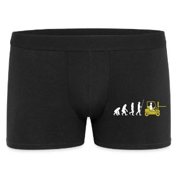 Evolution to a forklift driver - Men's Boxer Shorts - black - Front