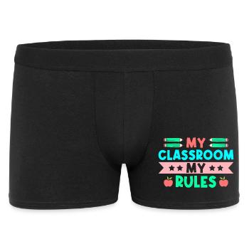 Pre K Teacher Classroom My Rules Kindergarten - Men's Boxer Shorts - black - Front