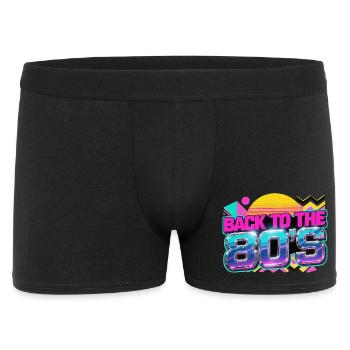 Back to the 80s Neon Retro - Men's Boxer Shorts - black - Front