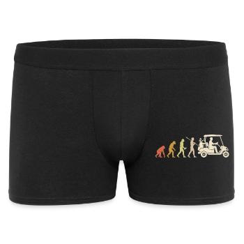 Golf Cart Evolution Funny Golfer Gift - Men's Boxer Shorts - black - Front