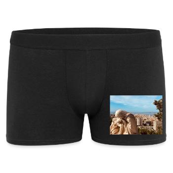 Classic sculpture over the city - Men's Boxer Shorts - black - Front