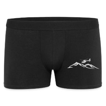 Hubschrauber Berge Pilot - Männer Boxer Shorts - Schwarz - Vorne
