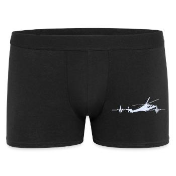 Helicopter Helicopter Heartbeat ECG - Men's Boxer Shorts - black - Front
