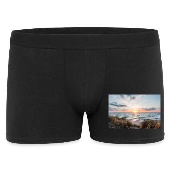 Sunset on the dune beach - Men's Boxer Shorts - black - Front