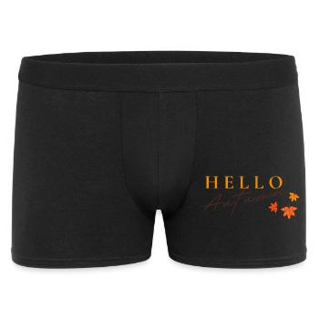 Hello Autumn | Autumn Leaves Design - Men's Boxer Shorts - black - Front