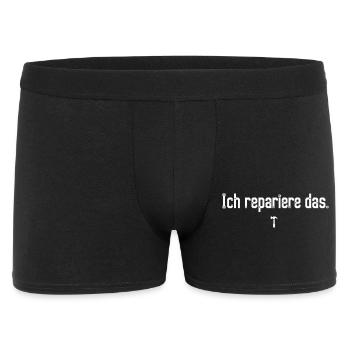 Ich repariere das T-Shirt für Handwerker Männer - Männer Boxer Shorts - Schwarz - Vorne