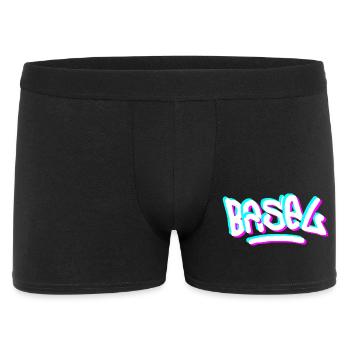 Basel Day Graffiti - Men's Boxer Shorts - black - Front