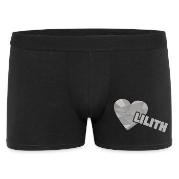 Herzchen Lilith - Männer Boxer Shorts - Schwarz - Vorne
