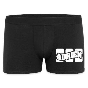 Prénom Adrien - Boxer Homme - noir - Devant