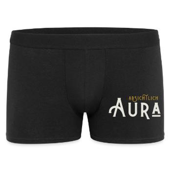 Absichtlich Aura - Männer Boxer Shorts - Schwarz - Vorne