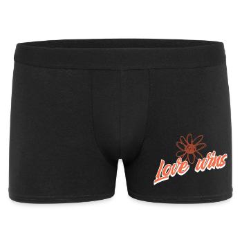 Love Wins Blossom Doodle - Men's Boxer Shorts - black - Front