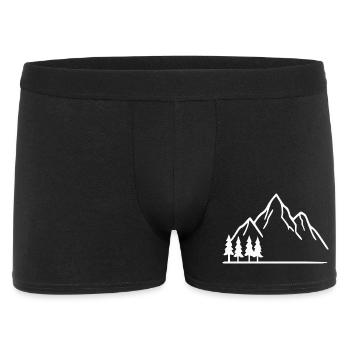 Mountain Hiking Mountaineering Gift - Men's Boxer Shorts - black - Front