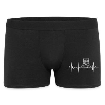 Bowling heartbeat - Men's Boxer Shorts - black - Front