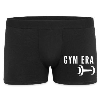 Fitness-Motivation für Kurzhantel-Gewichtheben im Fitnessstudio - Männer Boxer Shorts - Schwarz - Vorne
