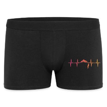 Kletternder Sunset Heartbeat Climber - Männer Boxer Shorts - Schwarz - Vorne