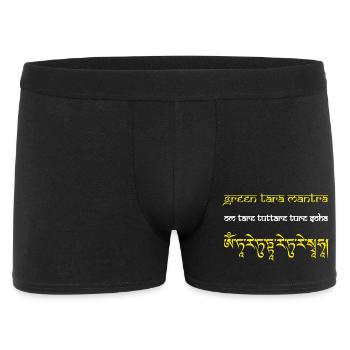 OmTareTuttare - Männer Boxer Shorts - Schwarz - Vorne