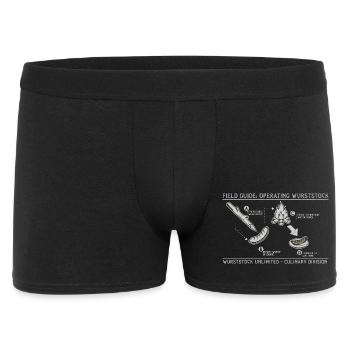 Sausage stick Field Guide Grill Art - Men's Boxer Shorts - black - Front