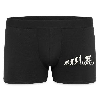 Gravel Bike Evolution - Männer Boxer Shorts - Schwarz - Vorne