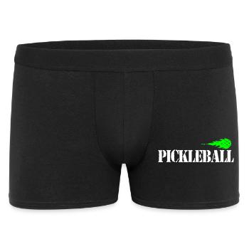 Pickleball - Männer Boxer Shorts - Schwarz - Vorne