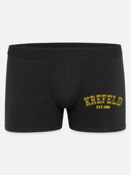Krefeld gegründet 1986 - Männer Boxer Shorts - Schwarz