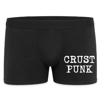 Crust Punk - Männer Boxer Shorts - Schwarz - Vorne