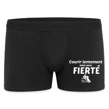 Run slowly, but with pride - Men's Boxer Shorts - black - Front