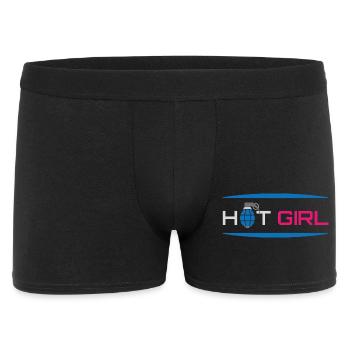 Heiße sexy Girl Power - Männer Boxer Shorts - Schwarz - Vorne