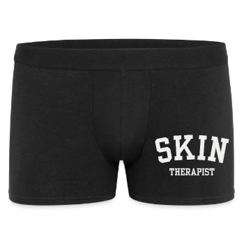 Hautpflegegeschenk von Kosmetikerin und Hauttherapeuten - Männer Boxer Shorts - Schwarz - Vorne