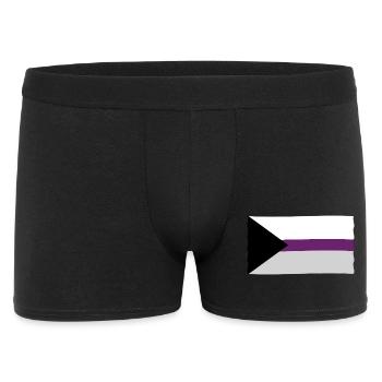 Demisexuelle Pride Flagge - Männer Boxer Shorts - Schwarz - Vorne