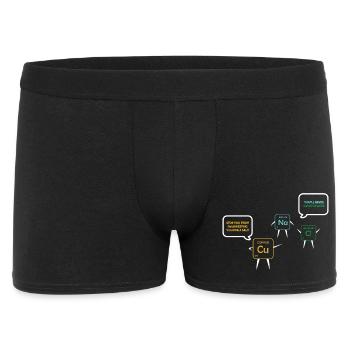 Chemielehrer Chemie Chemiker - Männer Boxer Shorts - Schwarz - Vorne