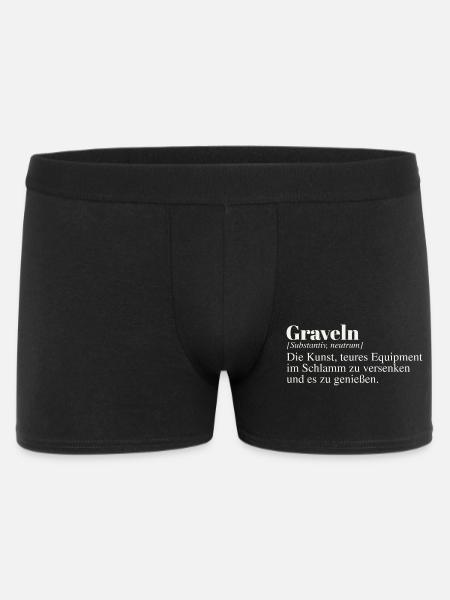 Graveln Definition - Männer Boxer Shorts - Schwarz