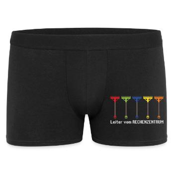 keine Zeit das Rechenzentrum ruft Gartenoutfit - Männer Boxer Shorts - Schwarz - Vorne