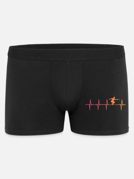 Sunset Pétanque Herzschlag-Bouliste - Männer Boxer Shorts - Schwarz