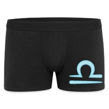 Libra Zodiac Sign Symbol Pastel Blue - Men's Boxer Shorts - black - Front