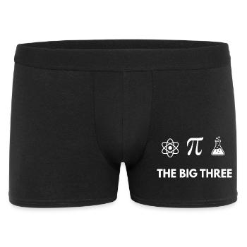 The Big Three: Atom Pi Flask - Men's Boxer Shorts - black - Front