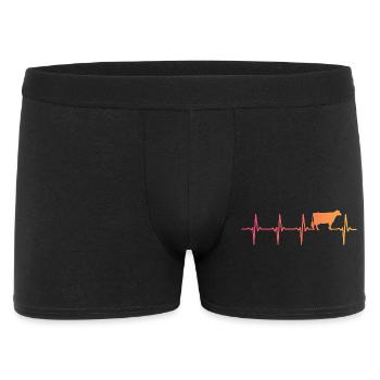 Cow Sunset Heartbeat Cows Farmer - Men's Boxer Shorts - black - Front