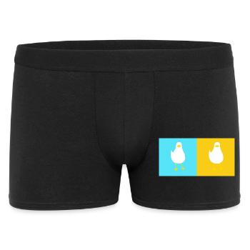 DoubleTrouble 2 - Männer Boxer Shorts - Schwarz - Vorne